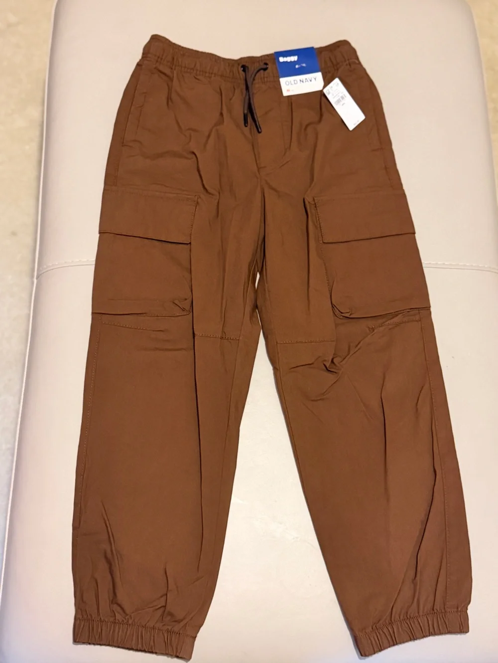 Old Navy Brown Cargo Joggers with Elastic Cuffs